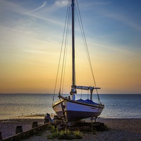 Buy canvas prints of lone boat by Thanet Photos
