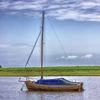 Buy canvas prints of Yacht on the river by Thanet Photos