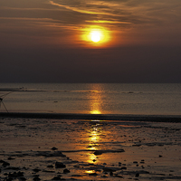 Buy canvas prints of Fisherman at sunset by Thanet Photos