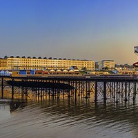 Buy canvas prints of Herne bay panorama by Thanet Photos