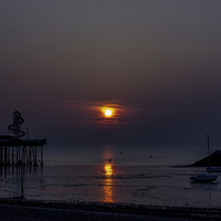 Buy canvas prints of Sunset silhouette by Thanet Photos