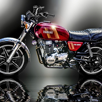Buy canvas prints of Yamaha XS250 by Thanet Photos