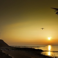 Buy canvas prints of Micro lights at sunset by Thanet Photos