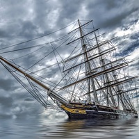 Buy canvas prints of Cutty Sark by Thanet Photos