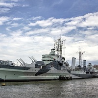 Buy canvas prints of HMS Belfast by Thanet Photos