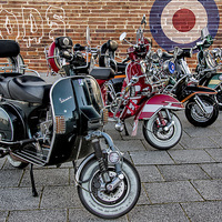 Buy canvas prints of  Scooter rally by Thanet Photos