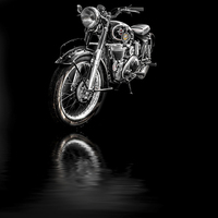 Buy canvas prints of  Matchless AJS Motorcycle by Thanet Photos