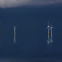 Buy canvas prints of  Wind farm tranquility  by Thanet Photos