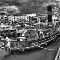 Buy canvas prints of  ST Cervia in Mono by Thanet Photos