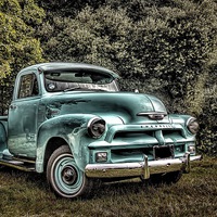Buy canvas prints of  Chevy pick up by Thanet Photos