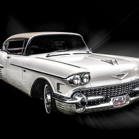 Buy canvas prints of  1958 Cadillac deVille by Thanet Photos