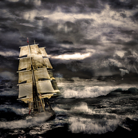 Buy canvas prints of Storm at sea by Thanet Photos