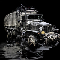 Buy canvas prints of  US Army Truck by Thanet Photos