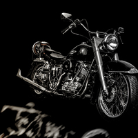 Buy canvas prints of  Harley Davidson by Thanet Photos