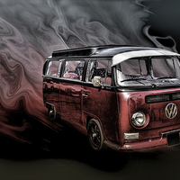 Buy canvas prints of  Classic VW camper by Thanet Photos