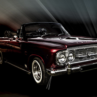 Buy canvas prints of  convertible Ford Zodiac by Thanet Photos