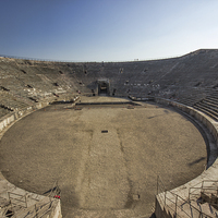 Buy canvas prints of  Roman amphitheatre  by Thanet Photos