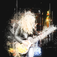 Buy canvas prints of  Guitarist  by Thanet Photos