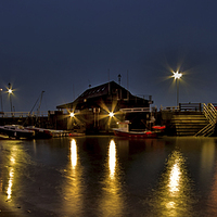 Buy canvas prints of  Broadstairs harbour panorama by Thanet Photos
