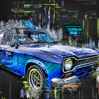 Buy canvas prints of  Ford Escort  by Thanet Photos