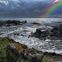 Buy canvas prints of  Rainbow at Elie and Earlsferry  by Thanet Photos