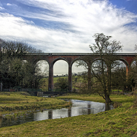 Buy canvas prints of   Eynsford train viaduct  by Thanet Photos