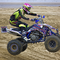 Buy canvas prints of  Quad bike race by Thanet Photos