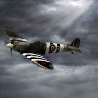 Buy canvas prints of Spitfire  by Thanet Photos