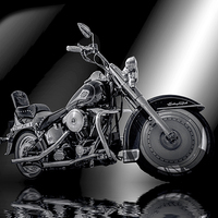 Buy canvas prints of  harley davidson heritage softail   by Thanet Photos