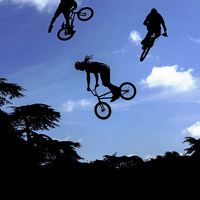 Buy canvas prints of  BMX montage by Thanet Photos