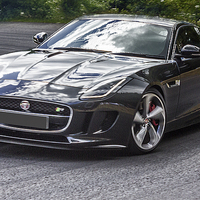 Buy canvas prints of  Jaguar F TYPE R AWD COUPE by Thanet Photos