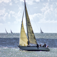 Buy canvas prints of  Yachts racing by Thanet Photos