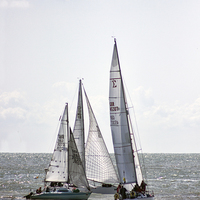Buy canvas prints of  Yachts racing  by Thanet Photos