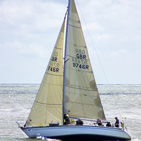 Buy canvas prints of  Yacht sailing by Thanet Photos