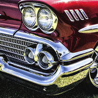 Buy canvas prints of  1958 Chevy Impala by Thanet Photos