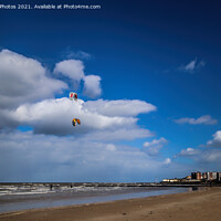 Buy canvas prints of Kite surfing at Minnis bay by Thanet Photos