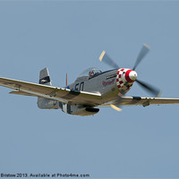Buy canvas prints of P51 Mustang Flypast. by Kristian Bristow