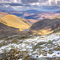 Buy canvas prints of view from Scarfell Pike by Gordon Bishop
