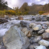 Buy canvas prints of Wast Water stream by Gordon Bishop