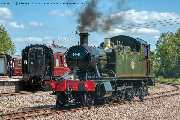 Praire locomotive 5541 at lydney junction Picture Board by Steve H Clark