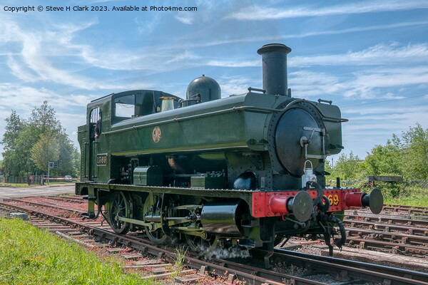 GWR Pannier Locomotive 1369 at Lydney Junction Picture Board by Steve H Clark