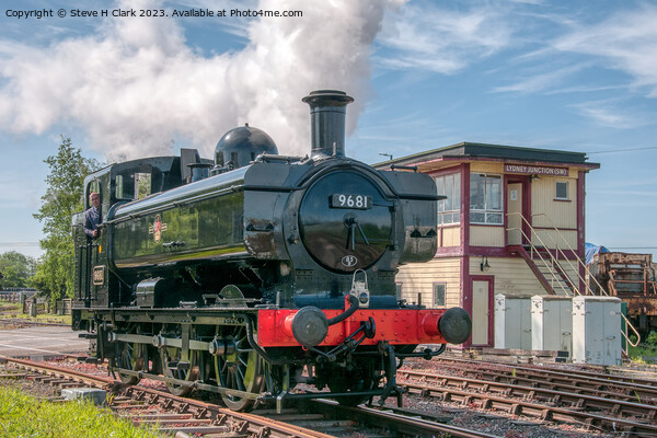 Pannier Locomotive 6981 at Lydney Junction Picture Board by Steve H Clark