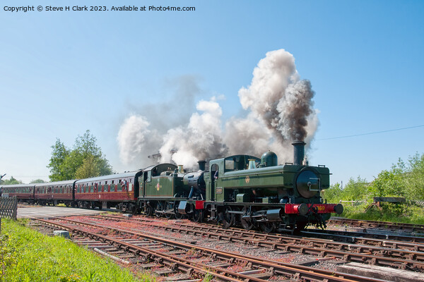 A Steaming Double Header - 5541 and 1369 Picture Board by Steve H Clark