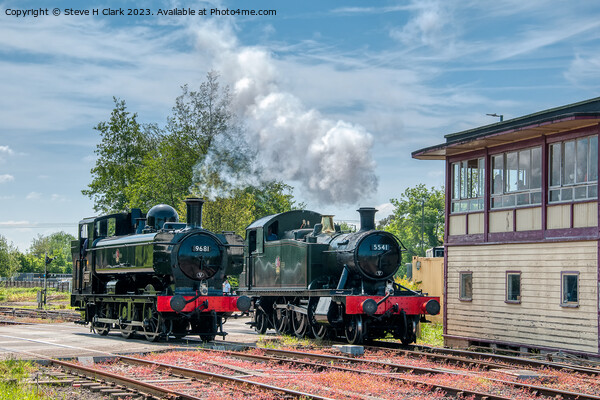 Prairie and Pannier Locomotive at Lydney Junction Picture Board by Steve H Clark