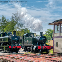 Buy canvas prints of Prairie and Pannier Locomotive at Lydney Junction by Steve H Clark