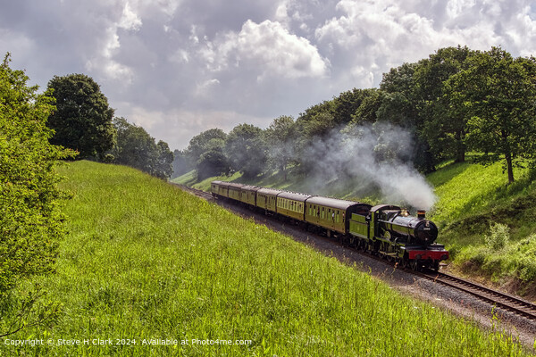 6880 Betton Grange on the GWSR Railway  Picture Board by Steve H Clark
