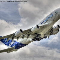 Buy canvas prints of Airbus A380 by Steve H Clark