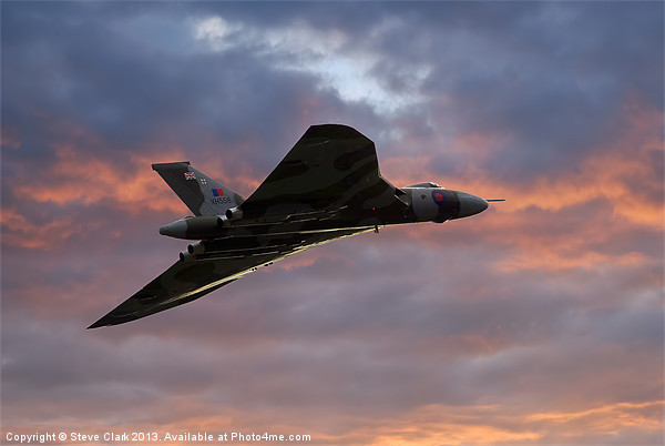 Avro Vulcan Delta Winged Bomber Picture Board by Steve H Clark