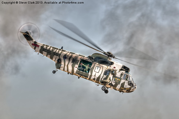 Sea King in Arctic Camouflage Picture Board by Steve H Clark