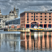 Buy canvas prints of Albert Dock Liverpool by Steve H Clark